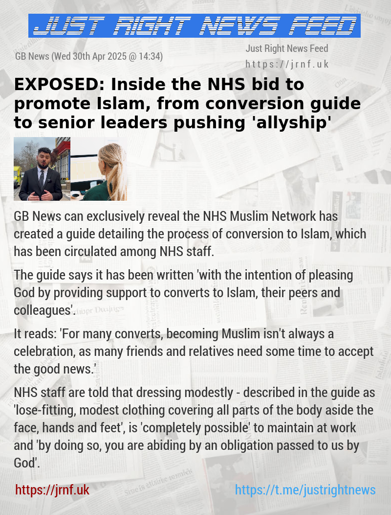 EXPOSED: Inside the NHS bid to promote Islam, from conversion guide to senior leaders pushing ’allyship’