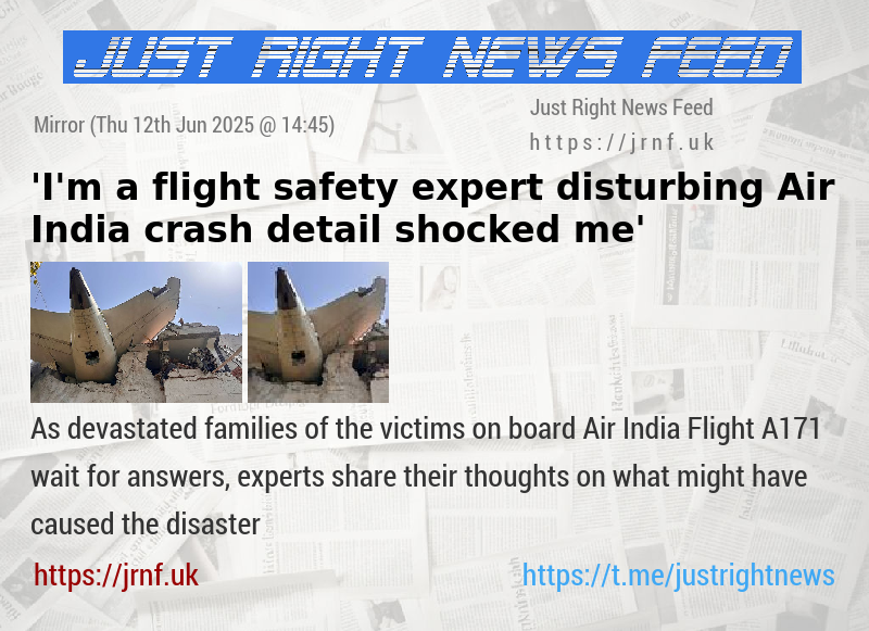 ’I’m a flight safety expert — disturbing Air India crash detail shocked me’