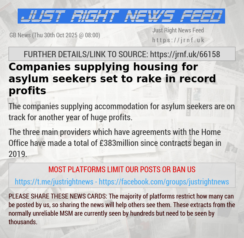 Companies supplying housing for asylum seekers set to rake in record profits