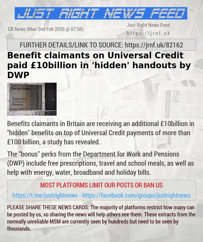 Benefit claimants on Universal Credit paid &pound;10billion in ’hidden’ handouts by DWP