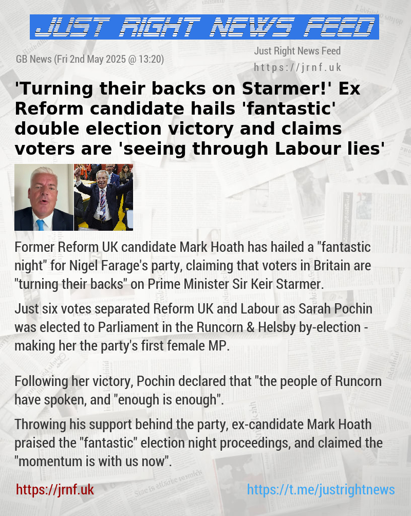 ’Turning their backs on Starmer!’ Ex—Reform candidate hails ’fantastic’ double election victory and claims voters are ’seeing through Labour lies’