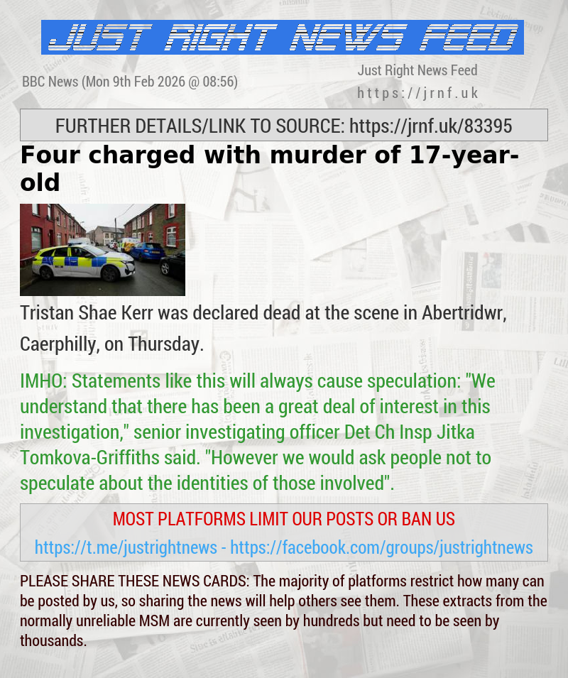 Four charged with murder of 17—year—old