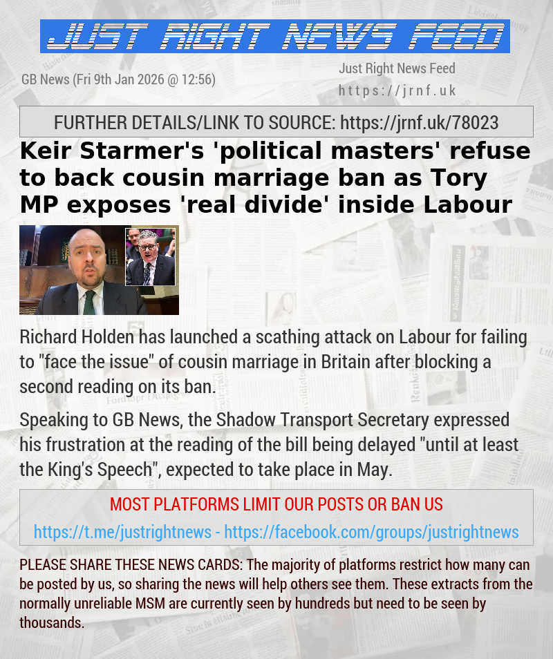 Keir Starmer’s ’political masters’ refuse to back cousin marriage ban as Tory MP exposes ’real divide’ inside Labour