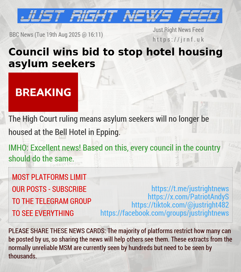 Council wins bid to stop hotel housing asylum seekers