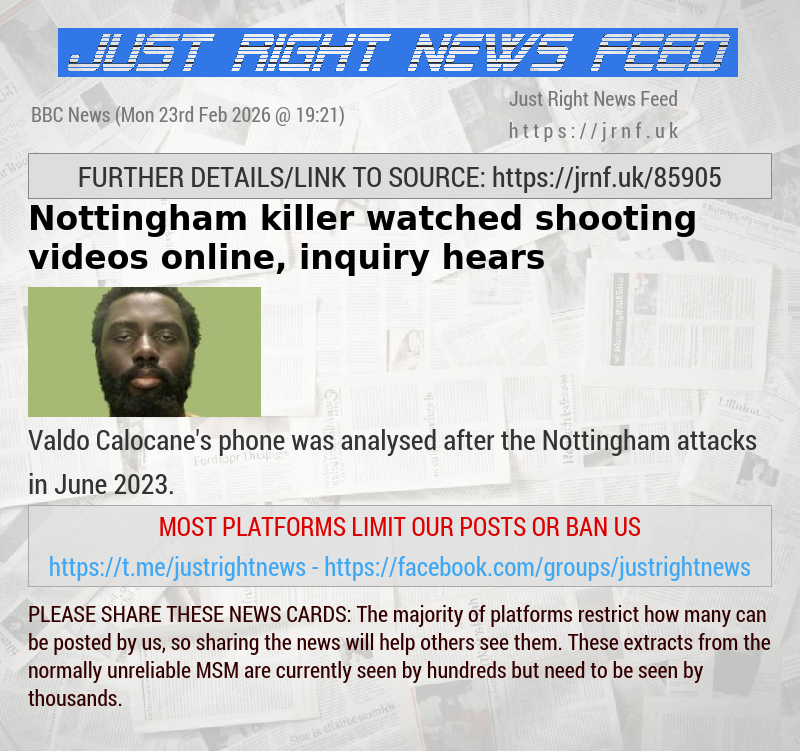 Nottingham killer watched shooting videos online, inquiry hears