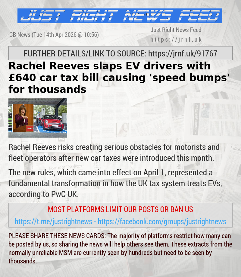 Rachel Reeves slaps EV drivers with &pound;640 car tax bill causing ’speed bumps’ for thousands