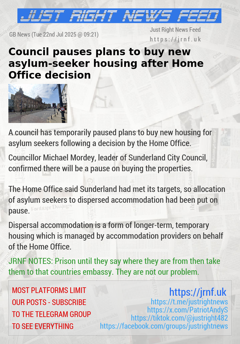 Council pauses plans to buy new asylum—seeker housing after Home Office decision
