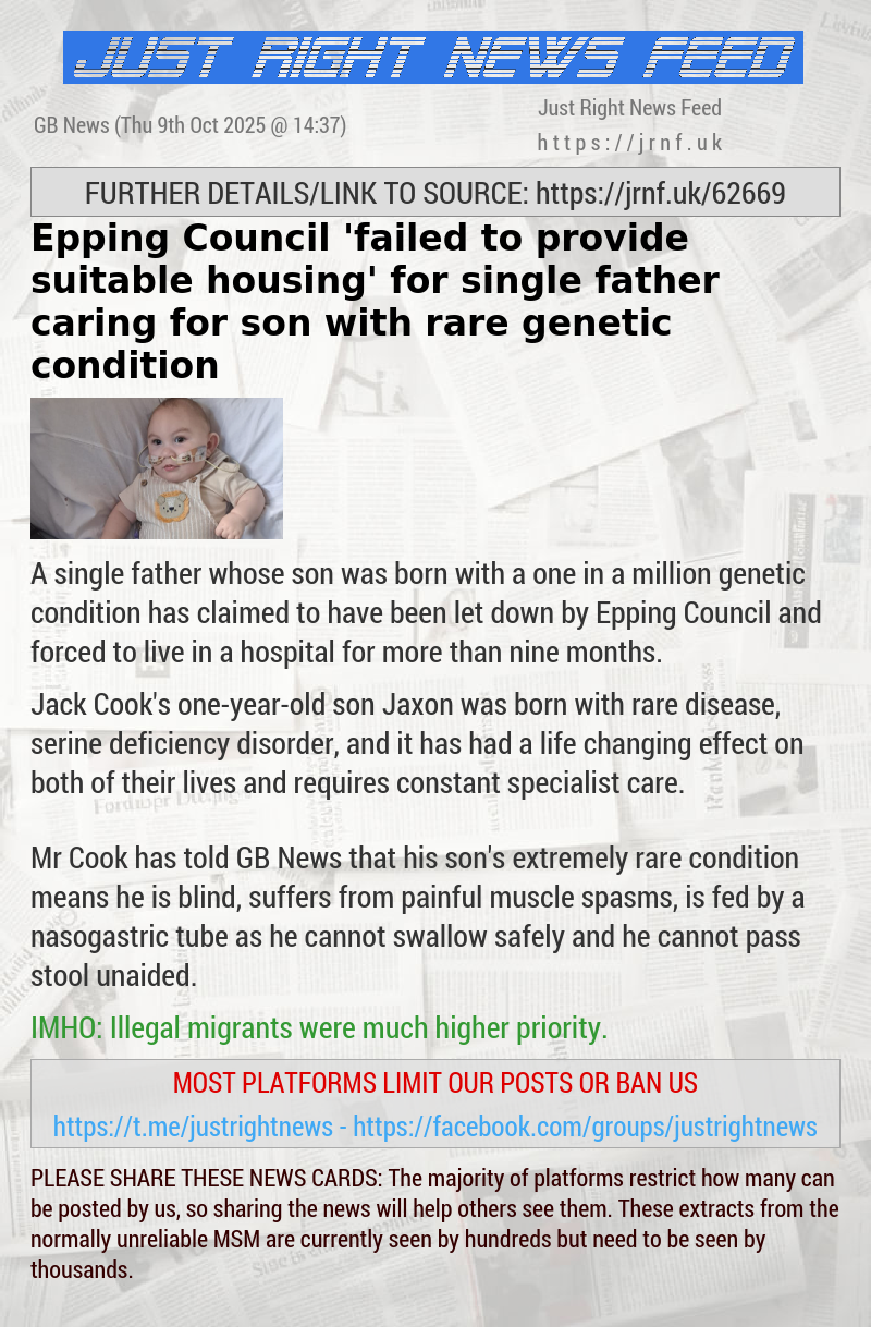 Epping Council ’failed to provide suitable housing’ for single father caring for son with rare genetic condition