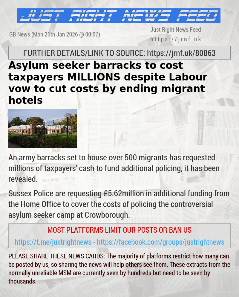 Asylum seeker barracks to cost taxpayers MILLIONS despite Labour vow to cut costs by ending migrant hotels