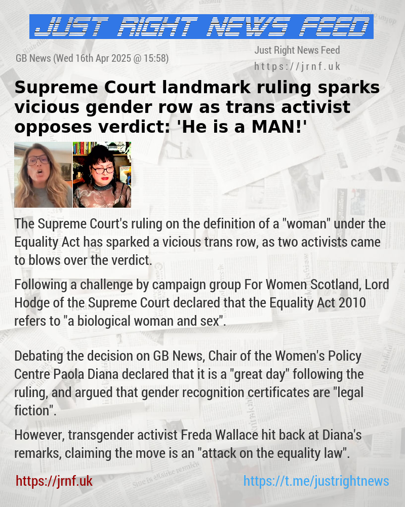 Supreme Court landmark ruling sparks vicious gender row as trans activist opposes verdict: ’He is a MAN!’