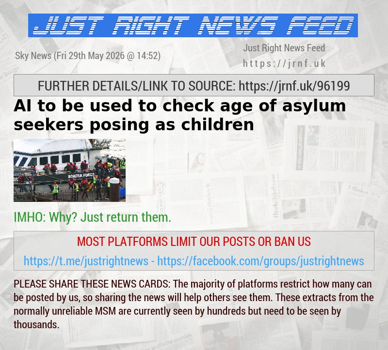AI to be used to check age of asylum seekers posing as children