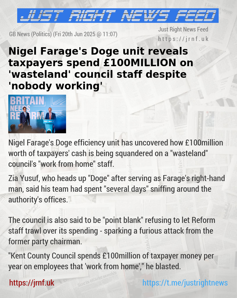 Nigel Farage’s Doge unit reveals taxpayers spend £100MILLION on ’wasteland’ council staff — despite ’nobody working’