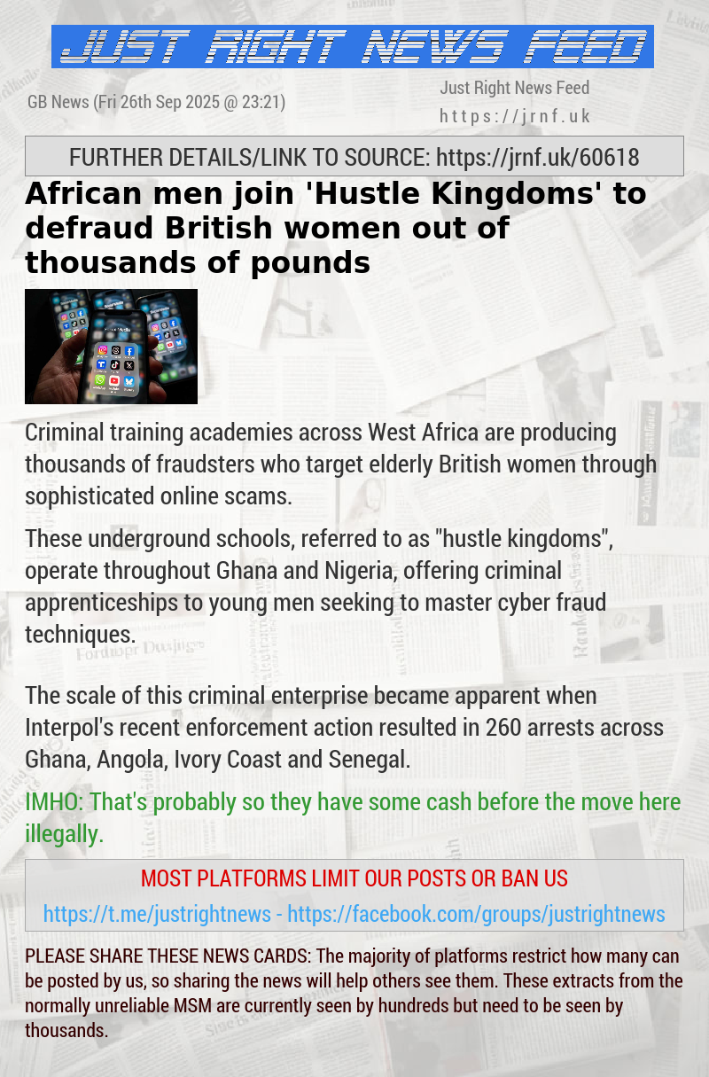 African men join ’Hustle Kingdoms’ to defraud British women out of thousands of pounds