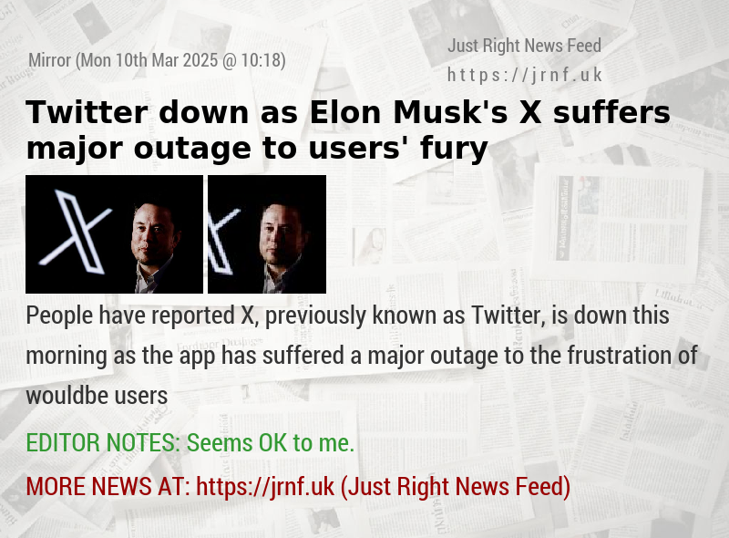 Twitter down as Elon Musk’s X suffers major outage to users’ fury