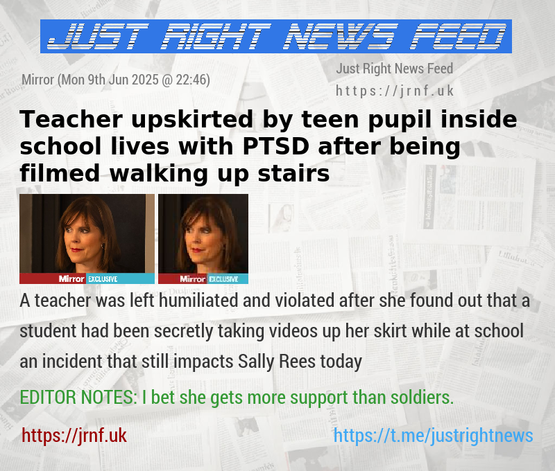 Teacher upskirted by teen pupil inside school lives with PTSD after being filmed walking up stairs