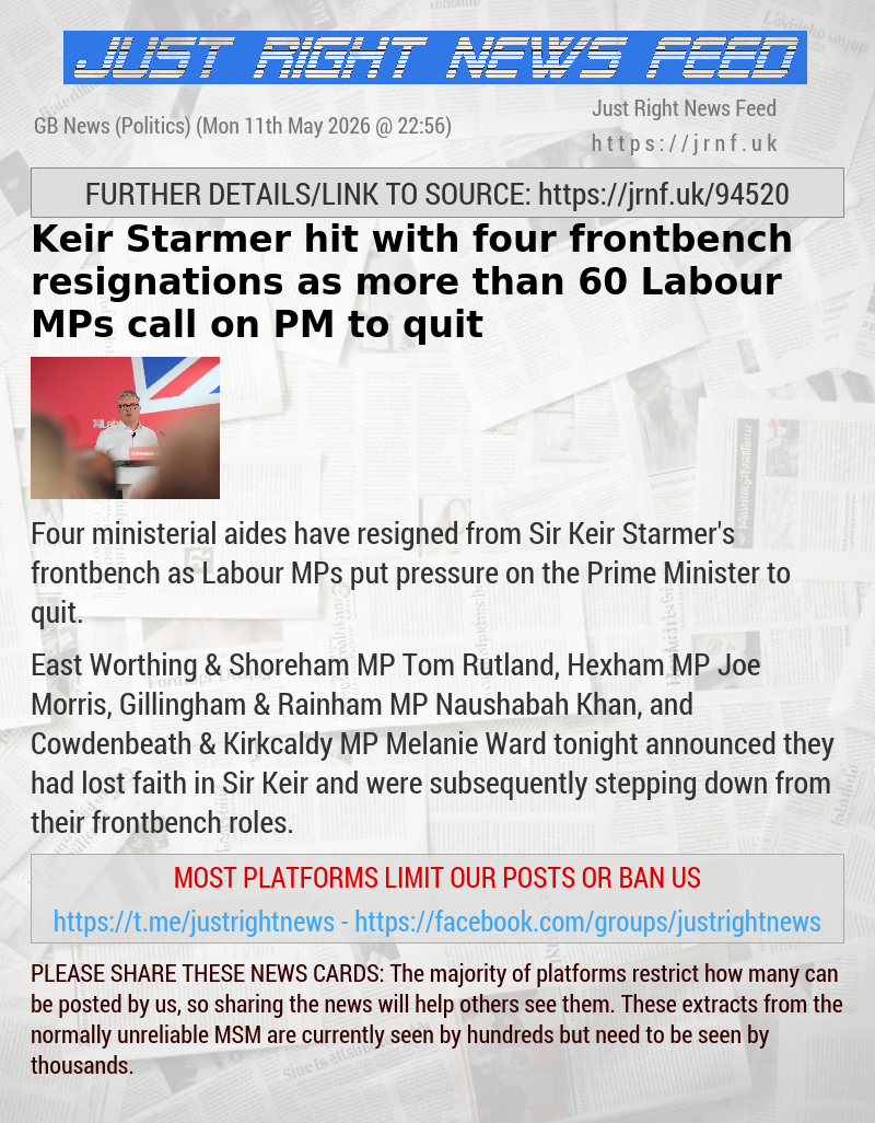 Keir Starmer hit with four frontbench resignations as more than 60 Labour MPs call on PM to quit