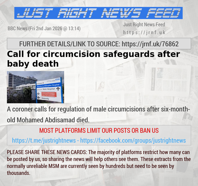 Call for circumcision safeguards after baby death