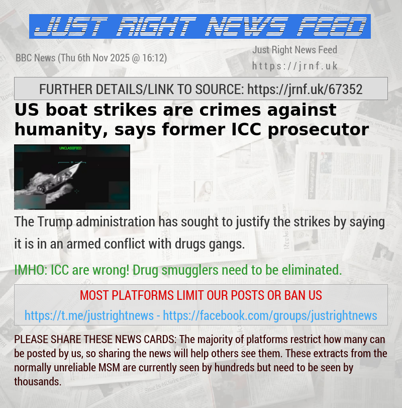 US boat strikes are crimes against humanity, says former ICC prosecutor