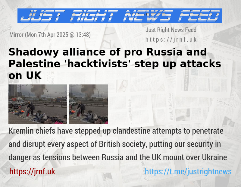 Shadowy alliance of pro—Russia and Palestine ’hacktivists’ step up attacks on UK 
