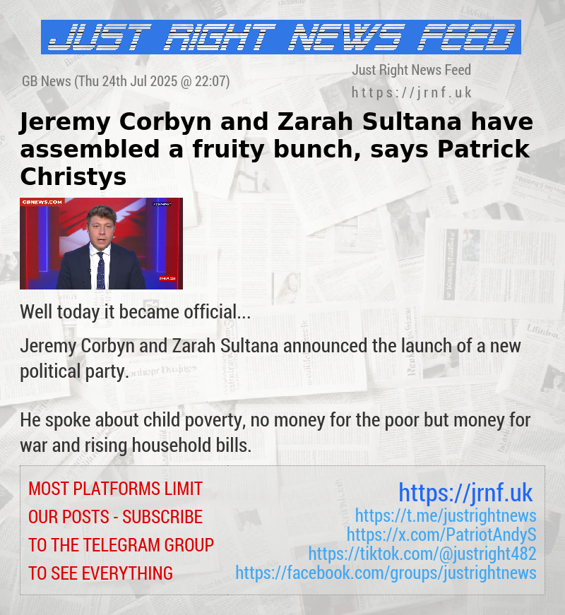 Jeremy Corbyn and Zarah Sultana have assembled a fruity bunch, says Patrick Christys