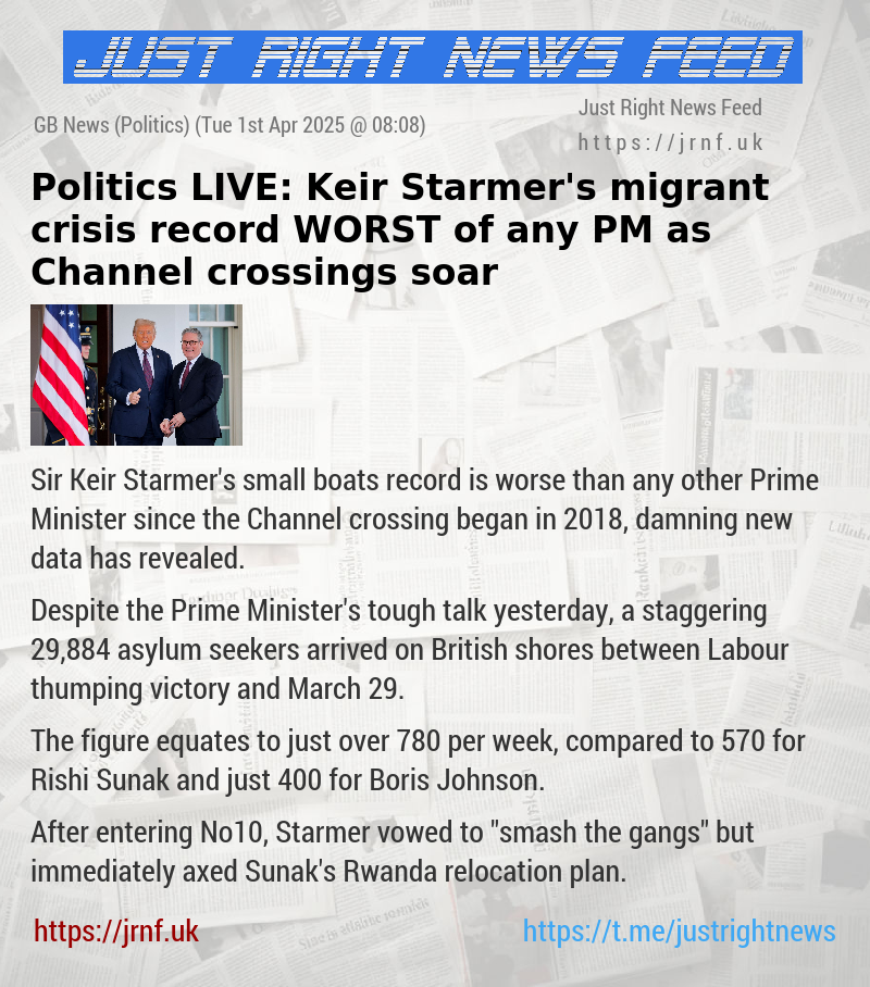 Politics LIVE: Keir Starmer’s migrant crisis record WORST of any PM as Channel crossings soar