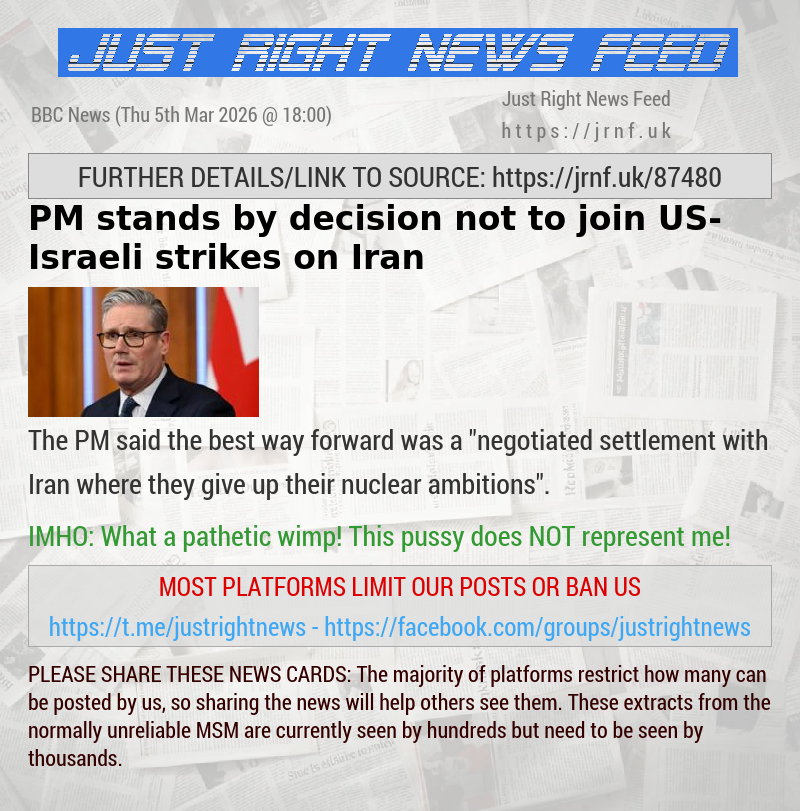 PM stands by decision not to join US—Israeli strikes on Iran
