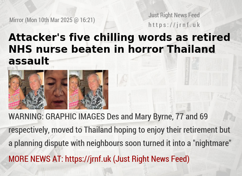 Attacker’s five chilling words as retired NHS nurse beaten in horror Thailand assault