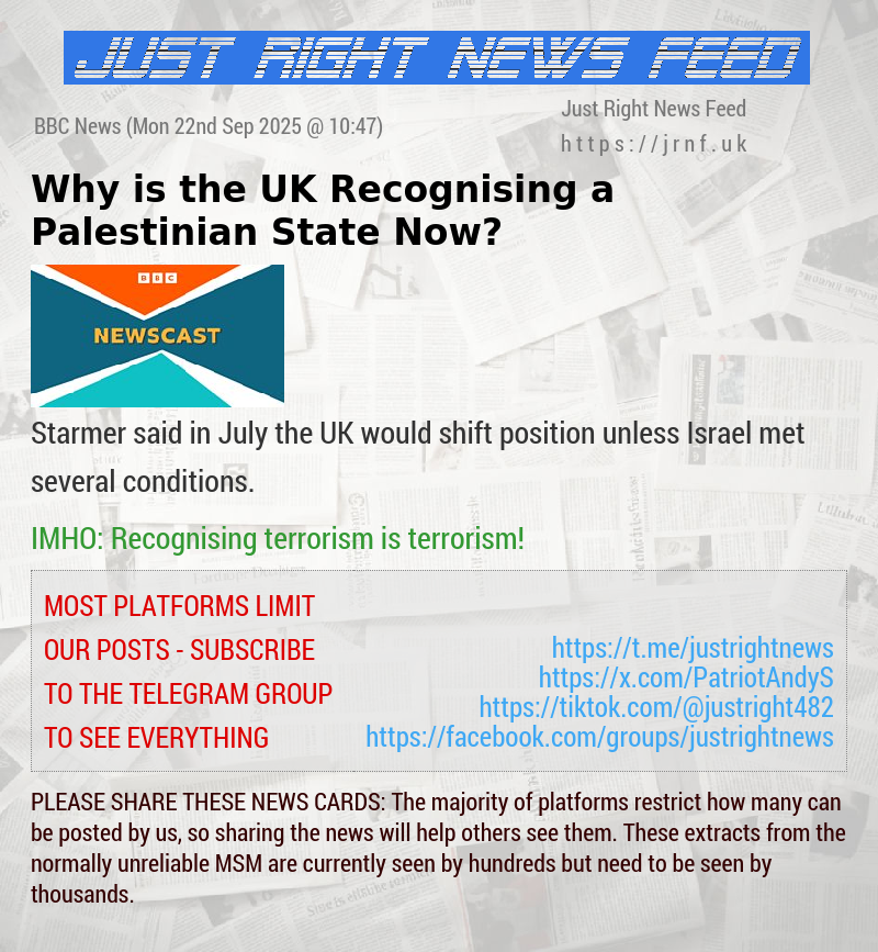 Why is the UK Recognising a Palestinian State Now?