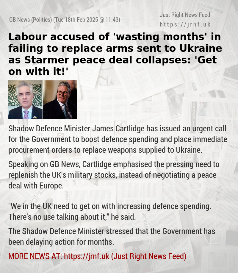 Labour accused of ’wasting months’ in failing to replace arms sent to Ukraine as Starmer peace deal collapses: ’Get on with it!’