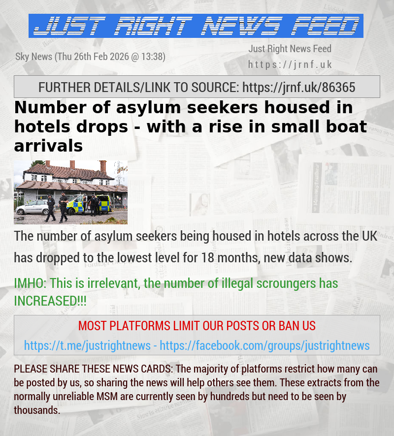 Number of asylum seekers housed in hotels drops — with a rise in small boat arrivals