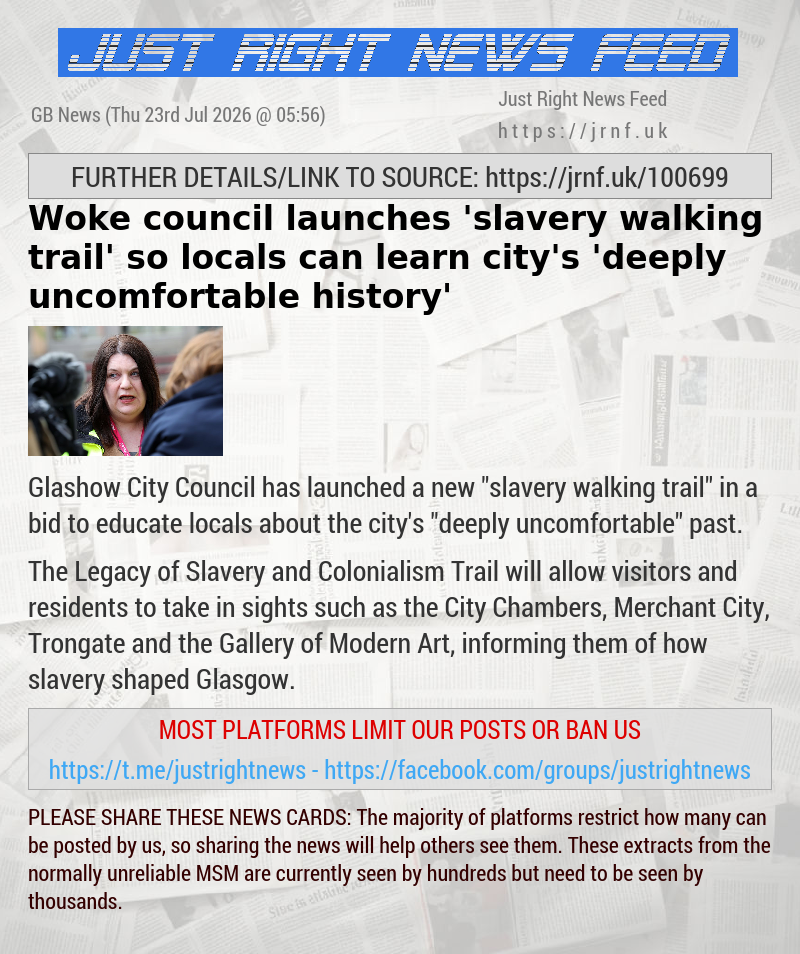 Woke council launches ’slavery walking trail’ so locals can learn city’s ’deeply uncomfortable history’