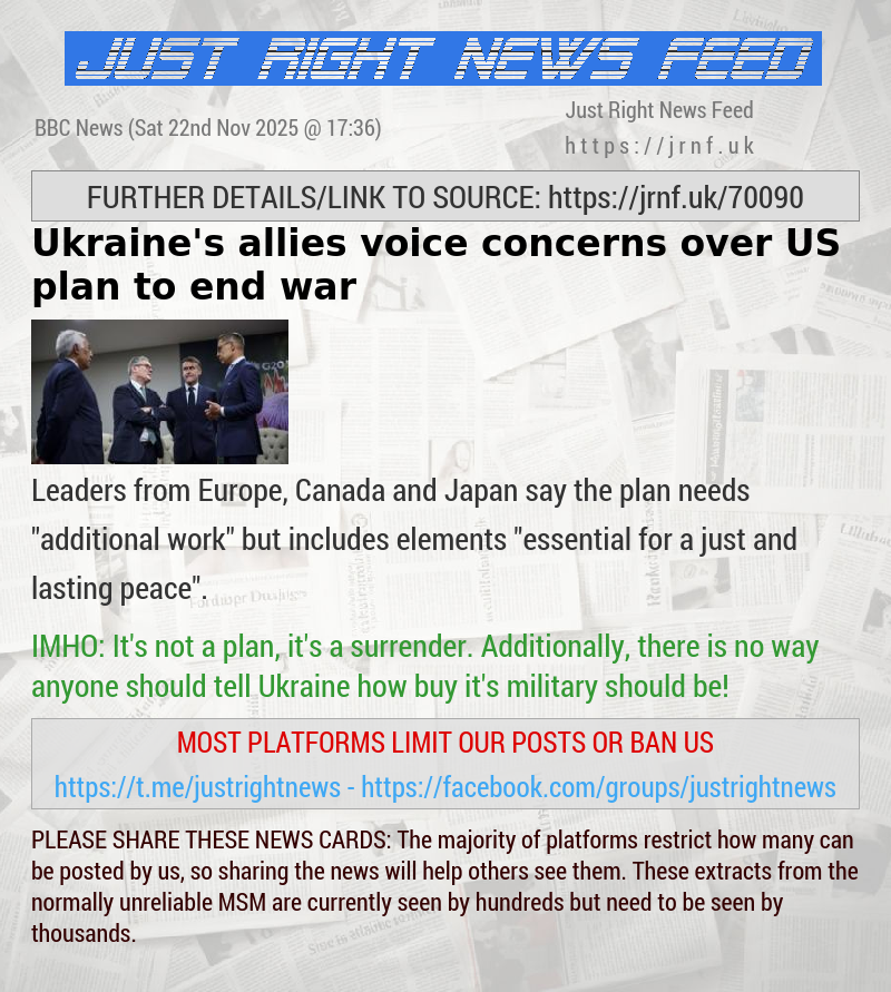 Ukraine’s allies voice concerns over US plan to end war