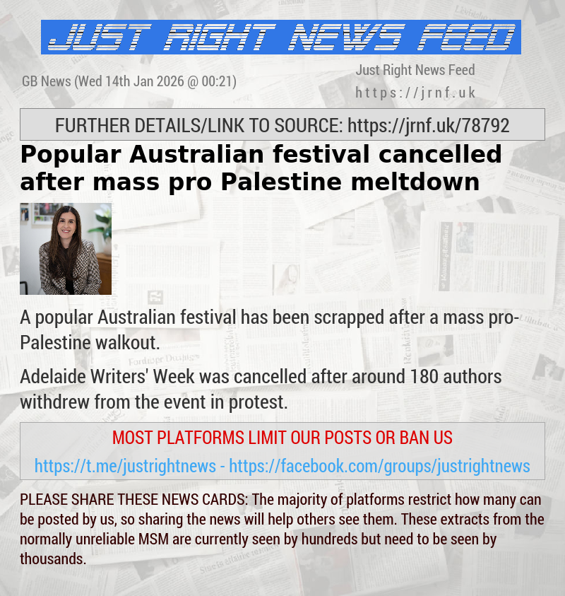 Popular Australian festival cancelled after mass pro—Palestine meltdown