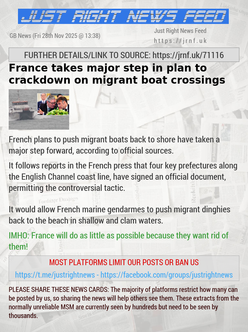 France takes major step in plan to crackdown on migrant boat crossings