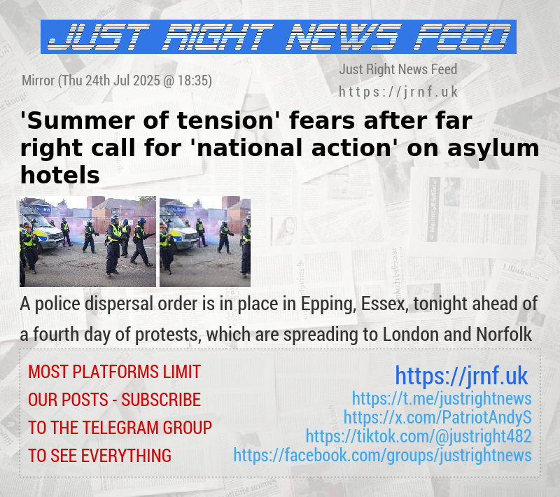 ’Summer of tension’ fears after far right call for ’national action’ on asylum hotels