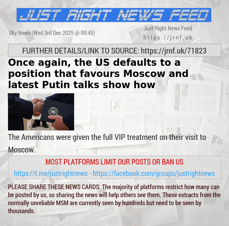 Once again, the US defaults to a position that favours Moscow — and latest Putin talks show how 