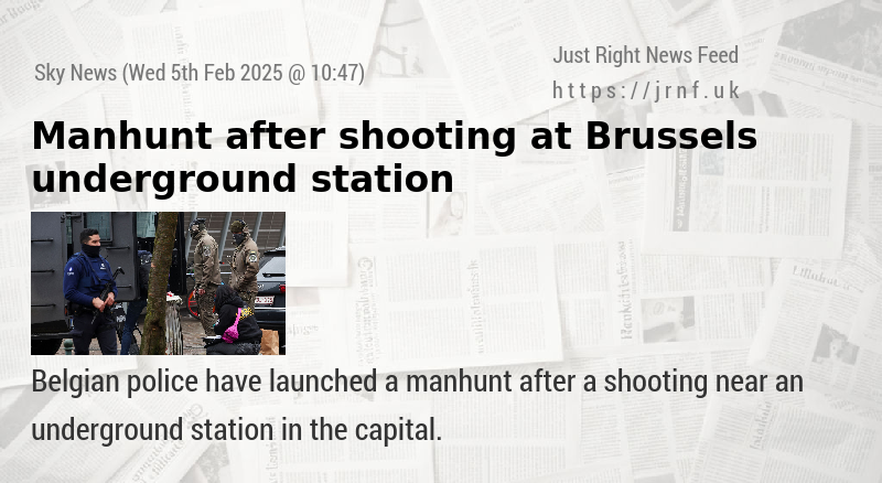 Manhunt after shooting at Brussels underground station