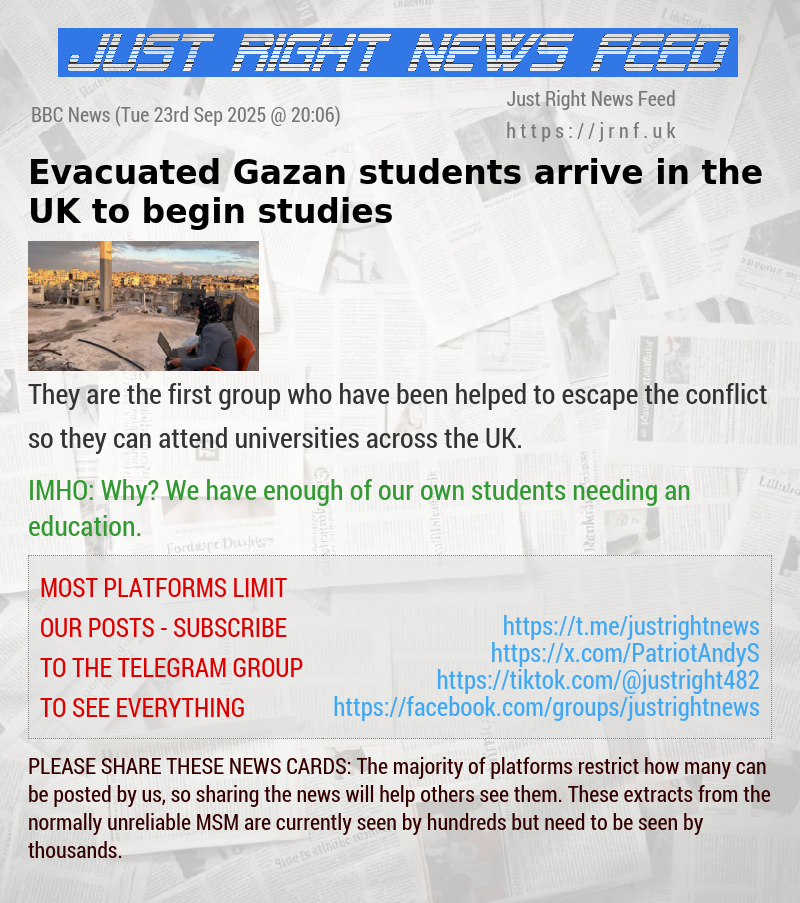 Evacuated Gazan students arrive in the UK to begin studies