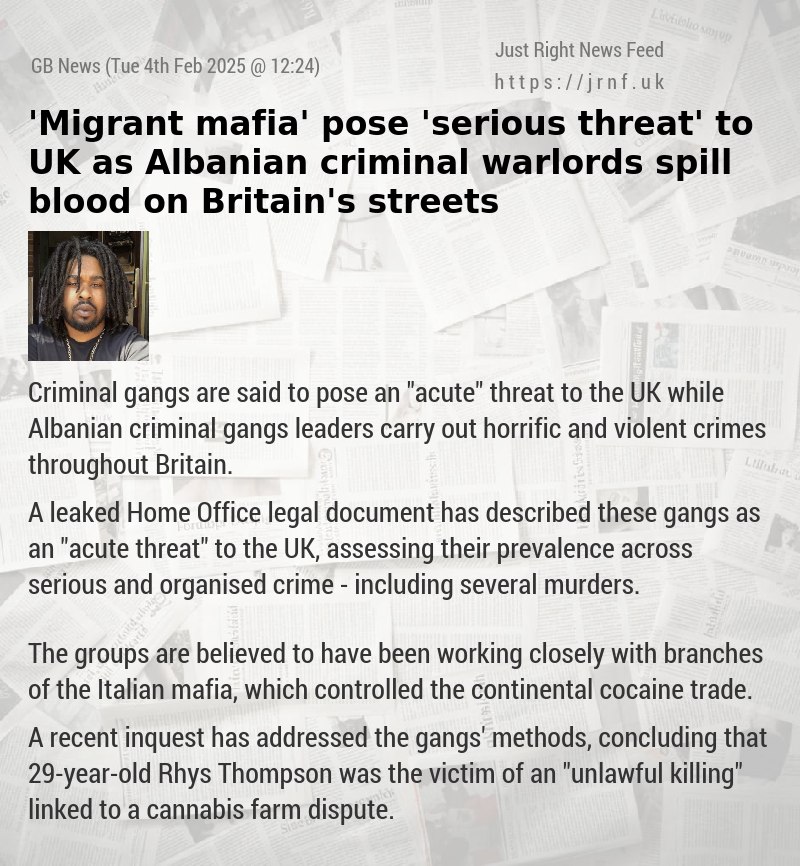 ’Migrant mafia’ pose ’serious threat’ to UK as Albanian criminal warlords spill blood on Britain’s streets