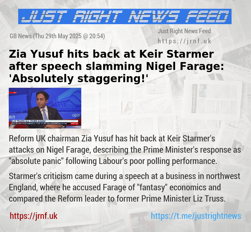 Zia Yusuf hits back at Keir Starmer after speech slamming Nigel Farage: ’Absolutely staggering!’