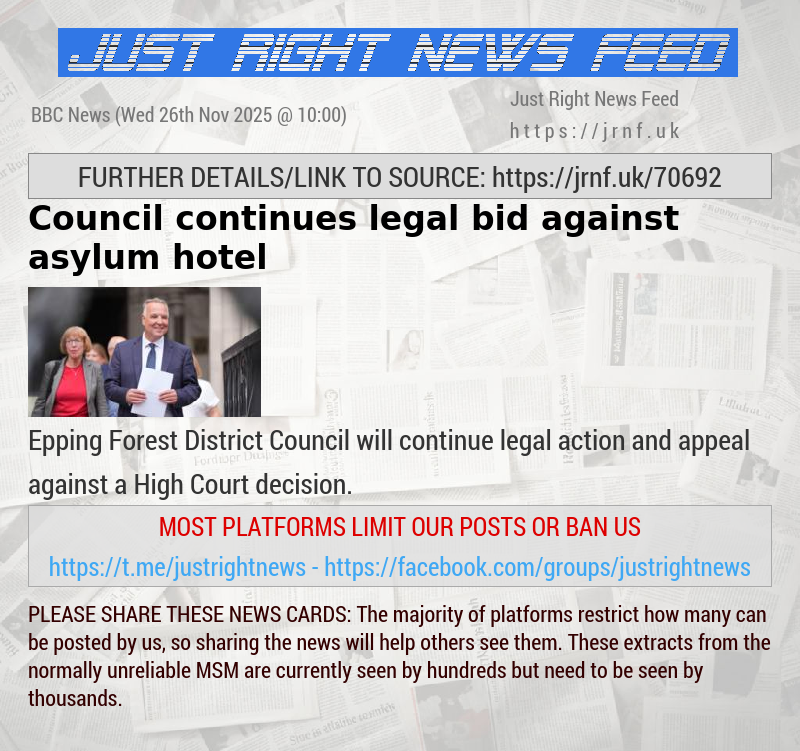 Council continues legal bid against asylum hotel