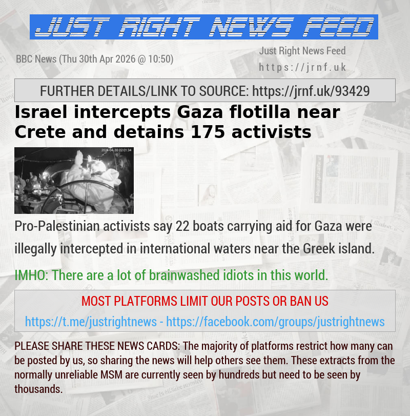 Israel intercepts Gaza flotilla near Crete and detains 175 activists