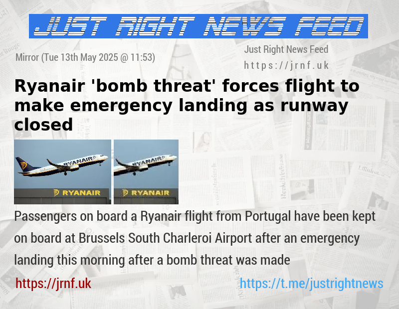 Ryanair ’bomb threat’ forces flight to make emergency landing as runway closed