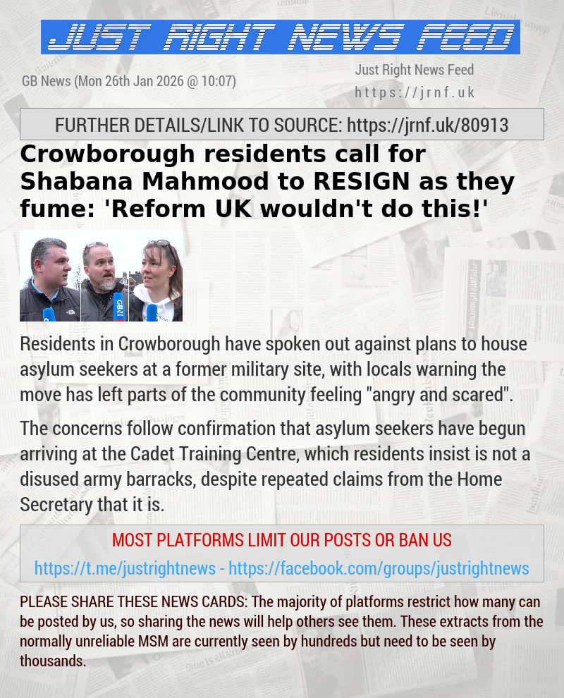 Crowborough residents call for Shabana Mahmood to RESIGN as they fume: ’Reform UK wouldn’t do this!’