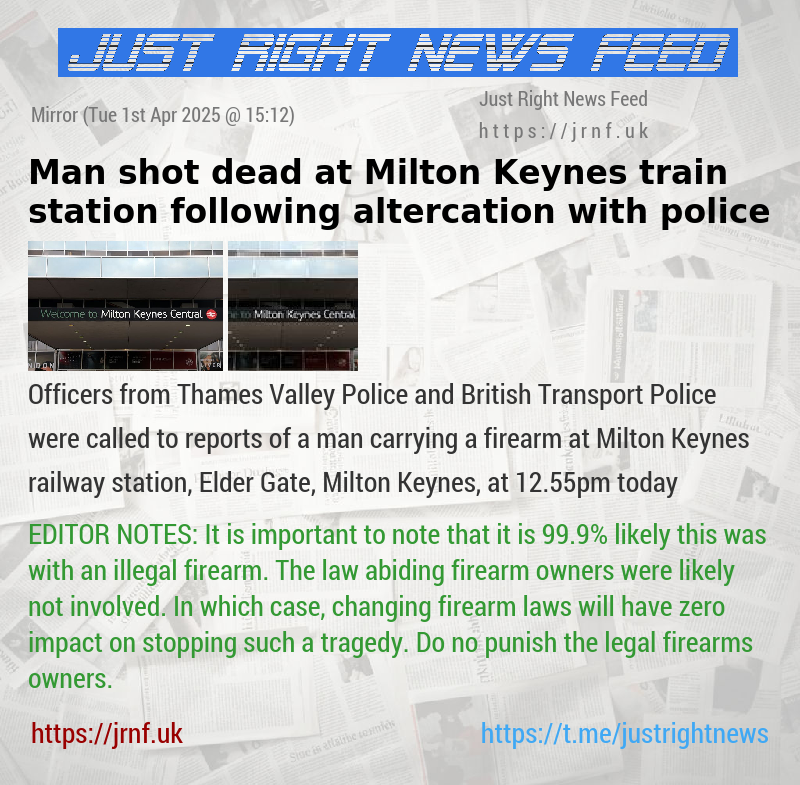 Man shot dead at Milton Keynes train station following altercation with police