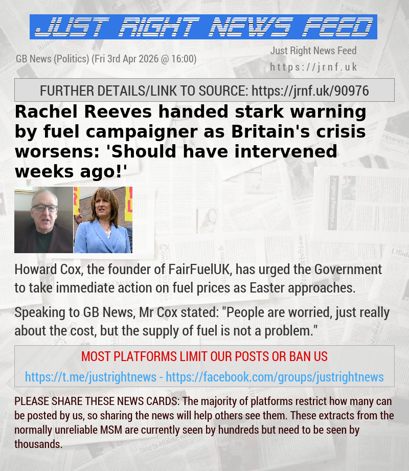 Rachel Reeves handed stark warning by fuel campaigner as Britain’s crisis worsens: ’Should have intervened weeks ago!’