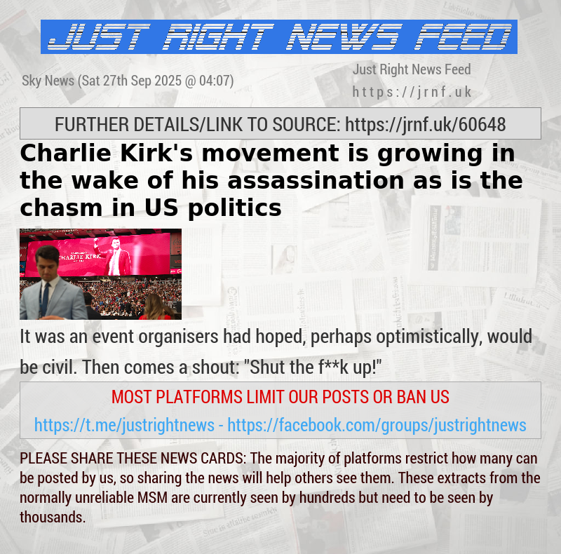 Charlie Kirk’s movement is growing in the wake of his assassination — as is the chasm in US politics