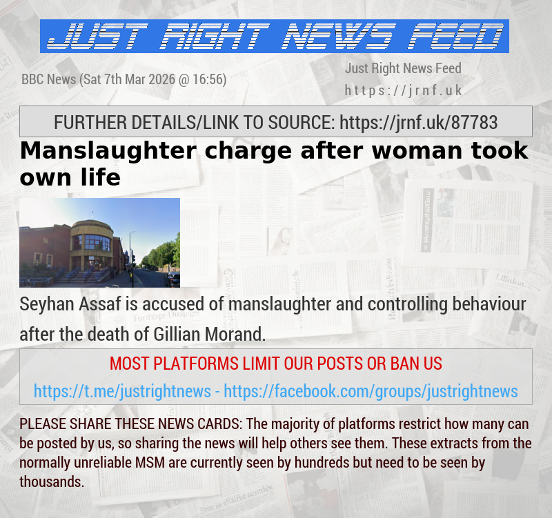 Manslaughter charge after woman took own life