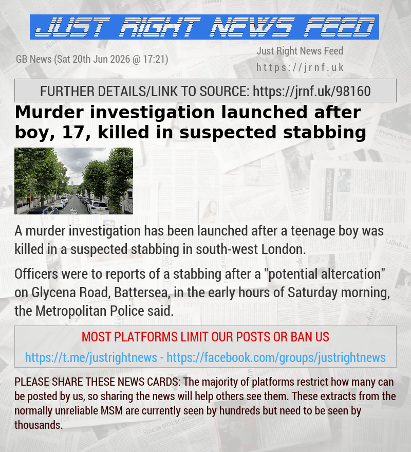Murder investigation launched after boy, 17, killed in suspected stabbing