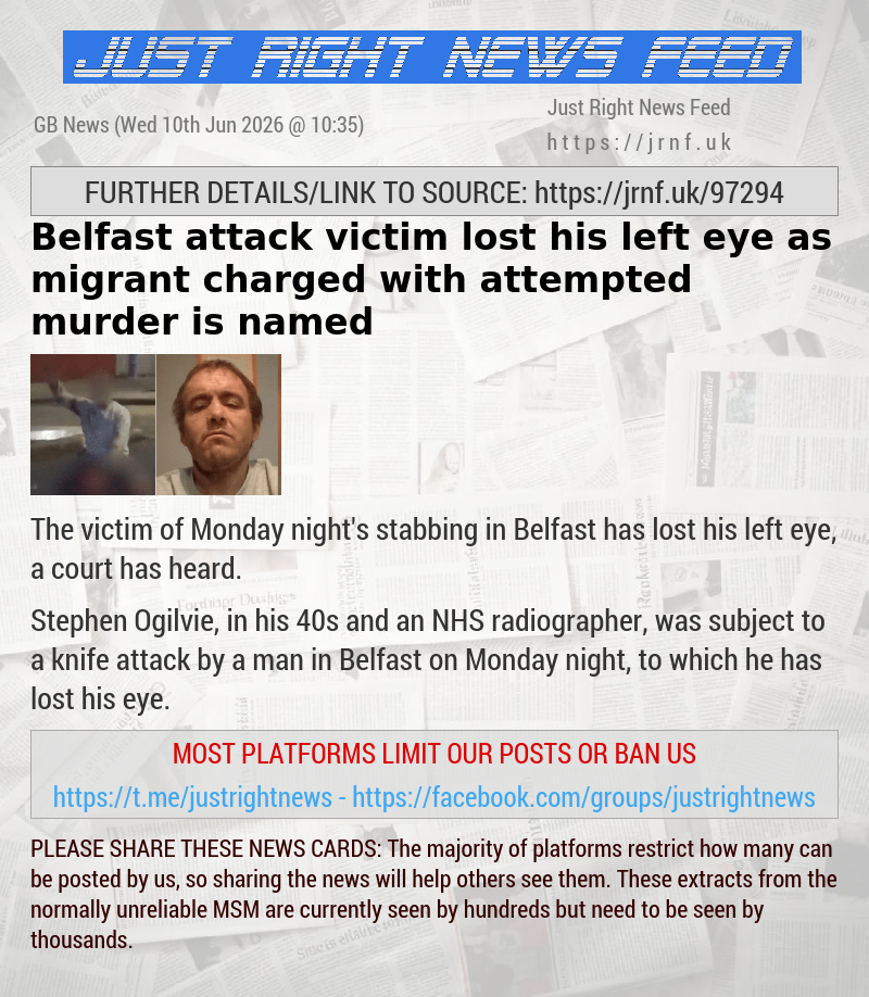 Belfast attack victim lost his left eye as migrant charged with attempted murder is named